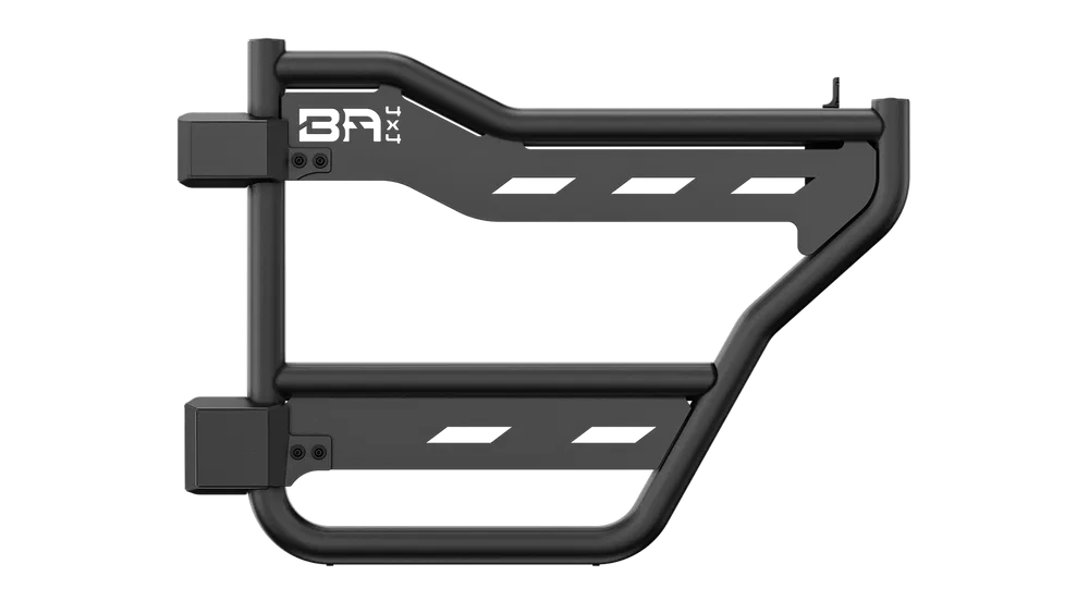 FB-6155 – BODY ARMOR Door, Lower Half Internal Latch Powder Coat Black Nylon Webbing With 3/4 Inch Steel Tube Set Of ...